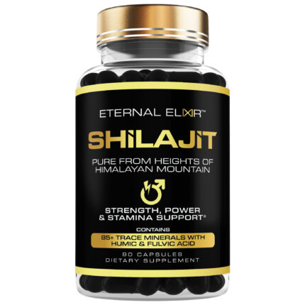 Shilajit 500mg capsules for energy and health