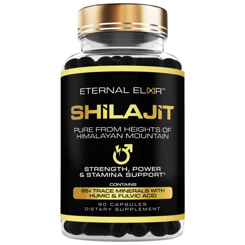 Shilajit 500mg capsules for energy and health