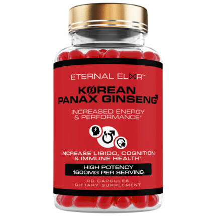 Korean Panax Ginseng 1600mg | Energy & Vitality