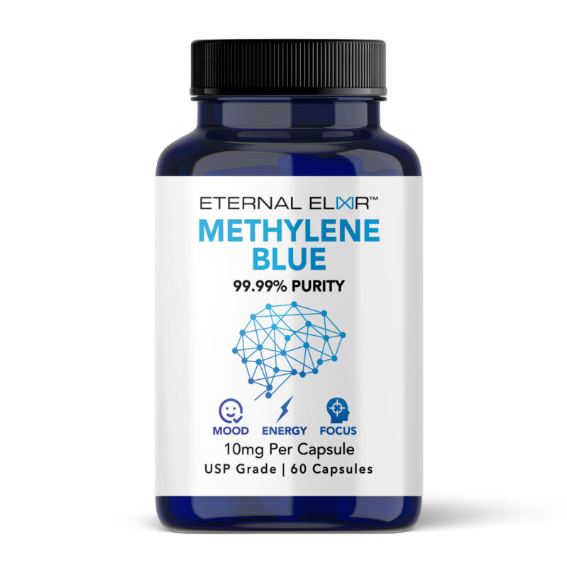 Methylene blue capsules for focus and wellness
